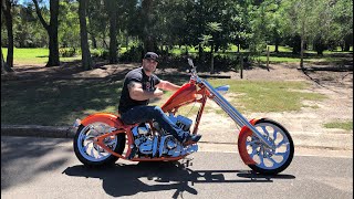 Delivery Day  A Very Custom Harley Davidson FL Chopper [upl. by Aiceila]