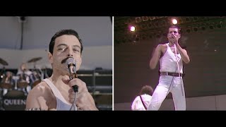 Bohemian Rhapsody  Live Aid Side by Side quotWe Will Rock Youquot [upl. by Esirec853]