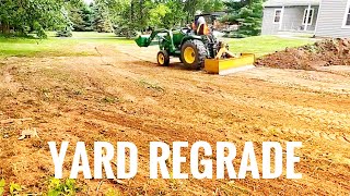 Yard Regrade and Downspout Rerouting Part 1 [upl. by Atirres212]