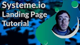 Systeme io Landing Page Builder Tutorial Web Design Basics [upl. by Ennagem]