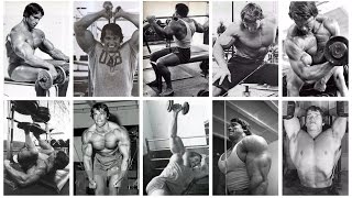 ARNOLD SCHWARZENEGGER  ALL EXERCISES [upl. by Cralg]