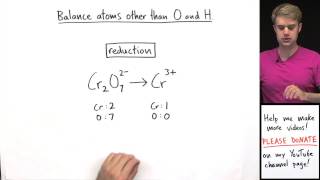 How to Balance Redox Equations in Acidic Solution Example 1 [upl. by Schnell]