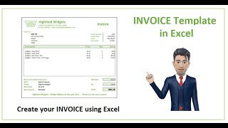 How to create an INVOICE in Excel  Spreadsheet Template for 2021 [upl. by Demakis]