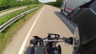 Yamaha XT 600 Topspeed  Autobahn  HQ Sound [upl. by Myranda]