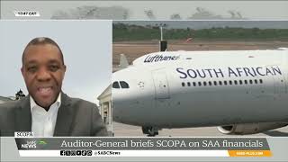 AuditorGeneral briefs SCOPA on SAA finances [upl. by Eirbua]