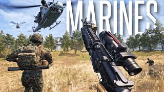 AMPHIBIOUS MARINE UPDATE  Squad 100 Player Warfare Gameplay [upl. by Gloriana240]