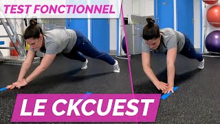 Test fonctionnel  Le CKCUEST [upl. by Yelrebmik]