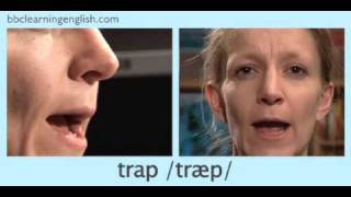 English Pronunciation 👄 Short Vowel  æ  ‘trap’ ‘stamp’ amp ‘back’ [upl. by Tacy]