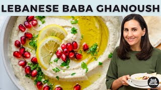 How to Make Baba Ghanoush  Lebanese Eggplant Dip [upl. by Esille]