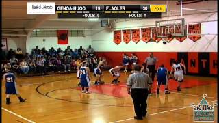 Girls Basketball GenoaHugo at Flagler [upl. by Attela]