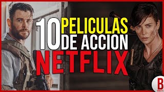 TOP 10 Mejores PELÍCULAS de ACCIÓN de NETFLIX [upl. by Templia]