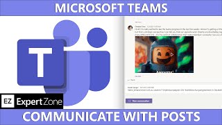 Microsoft Teams  Posts in Channels  Tips and Tricks [upl. by Ylrebmyk92]