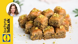 Pistáciová baklava 🥜  Veronika Bušová  Kuchyňa Lidla [upl. by Irok]