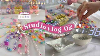 How to make Trendy amp Pinterestinspired Phone Charms 💕Philippines  Studio vlog 02 [upl. by Cyrano498]