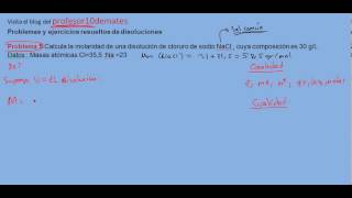 Problemas y ejercicios resueltos de disoluciones 05 [upl. by Xirdnek]