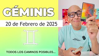 GÉMINIS  Horóscopo de hoy 20 de Febrero 2025 [upl. by Dwight]