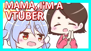 【Hololive】Pekora quotMama Im a Vtuberquot【Eng Sub】 [upl. by Ariaet]