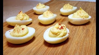 DEVILED EGGS RECIPE  One Bite Creamy Deviled Eggs  How To Make Deviled Eggs [upl. by Iatnwahs]