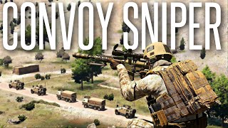 ARMED CONVOY SNIPER  ArmA 3 Milsim Operation [upl. by Edbert]