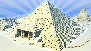 How To Build a PYRAMID in Minecraft CREATIVE BUILDING [upl. by Harding]