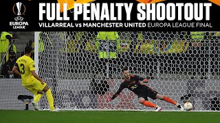 Penalty Shootout  Villarreal vs Manchester United  Europa League Final  UCL on CBS Sports [upl. by Tehr]