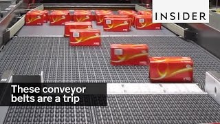 These conveyor belts are a trip [upl. by Rubinstein]