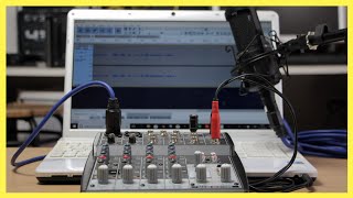 How To Connect A Mixer To A Laptop Or PC  Beringher Xenyx 802  Audio Technica AT2020 Sound Test [upl. by Nnylirak335]