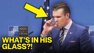 Pete Hegseth Caught DRINKING ON THE JOB [upl. by Alyaj]