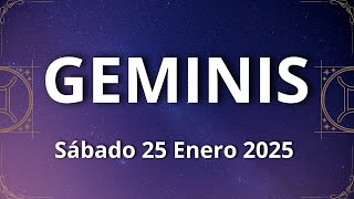 ✨ GÉMINIS  Sábado 25 Enero 2025  Horóscopo Diario TV ✨ [upl. by Nawor277]