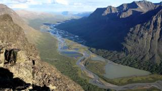 Sarek Rapadalen Sarektjåkkå Wild nature in Sweden with music from quotSecret Gardenquot [upl. by Rednazxela624]