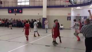 Two 7th Grade Basketball Players Fight it out on the basketball court [upl. by Cantu417]