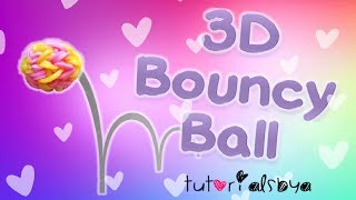 NEW 3D Bouncy Ball MONSTER TAIL Rainbow Loom Tutorial  How To [upl. by Randolf]