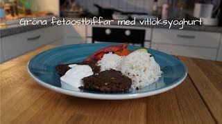 Gröna fetaostbiffar med vitlöksyoghurt [upl. by Narcissus]