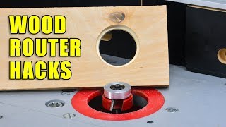 Wood Router Hacks  5 Wood Router Tips and Tricks [upl. by Adrial]