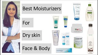 Moisturiser for dry skin for Face and body  product recommendations  dermatologist [upl. by Naoj]