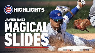 Cubs Infielder Javy Báezs Magical Slides [upl. by Juster993]