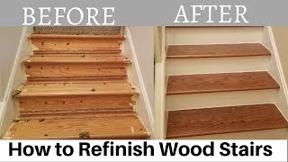 How to Refinish Wood Stairs [upl. by Becca]