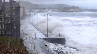 Huge Storm Waves Aberystwyth 3 January 2014  Part 2 [upl. by Cower]