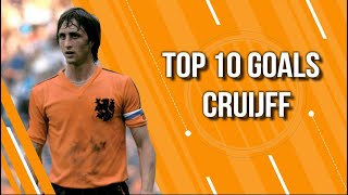 Top 10 Goals  Johan Cruijff [upl. by Asirap]