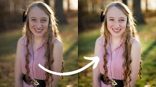 Editing to get creamy amp luminous skin tones Lightroom tutorial [upl. by Arodasi]