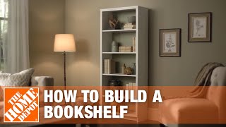 DIY Bookshelf – Simple Wood Projects  The Home Depot [upl. by Dulce]