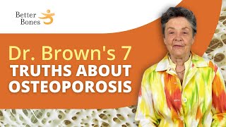 7 TRUTHS about osteoporosis and bone health [upl. by Isayg526]