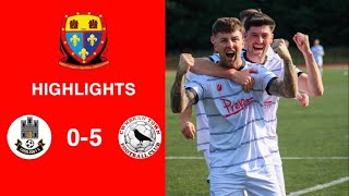 Caerleon 05 Cwmbrân Town  Gwent FA Senior cup  Quarter final highlights [upl. by Gold]