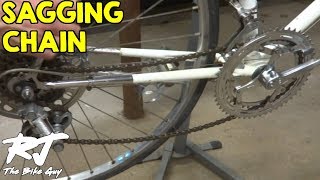 Fixing A Sagging Bike Chain [upl. by Aihsema]