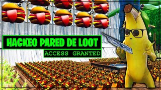 HACKEAMOS PARED DEL LOOT 1000 COFRES FORTNITE MINIJUEGOS [upl. by Galven]