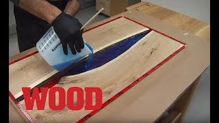 How To Make An Epoxy Resin Flowing Table  WOOD magazine [upl. by Acsirp571]