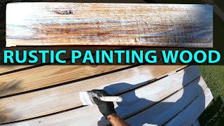 DIY Rustic Whitewash Pine For Ceiling [upl. by Glantz]