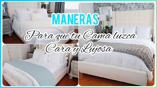 COMO HACER LA CAMA COMO DE HOTEL DE LUJO  TENDIDO PERFECTO SIN GASTAR TANTO [upl. by Gelasias]