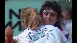 Arantxa SanchezVicario vs Steffi Graf 1989 RG Final Highlights [upl. by Bronez181]