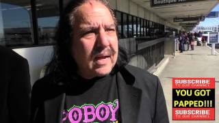 Ron Jeremy talks about if size matters departing at LAX Airport in Los Angeles [upl. by Anita]